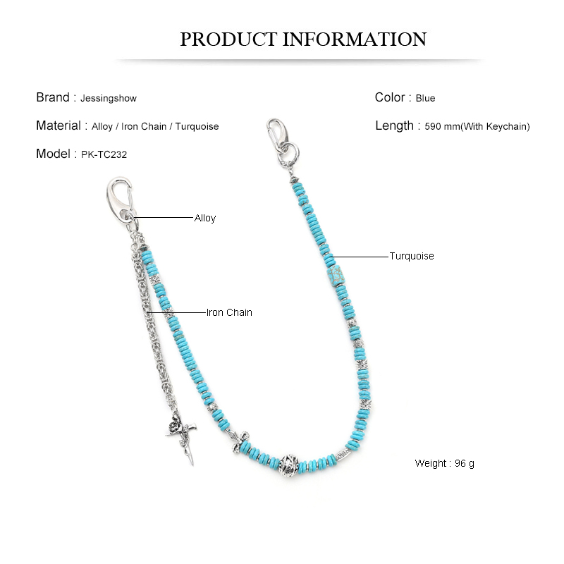 Boho Punk Jean Chain Handmade  - Women Accessories Pk avaliação e preço