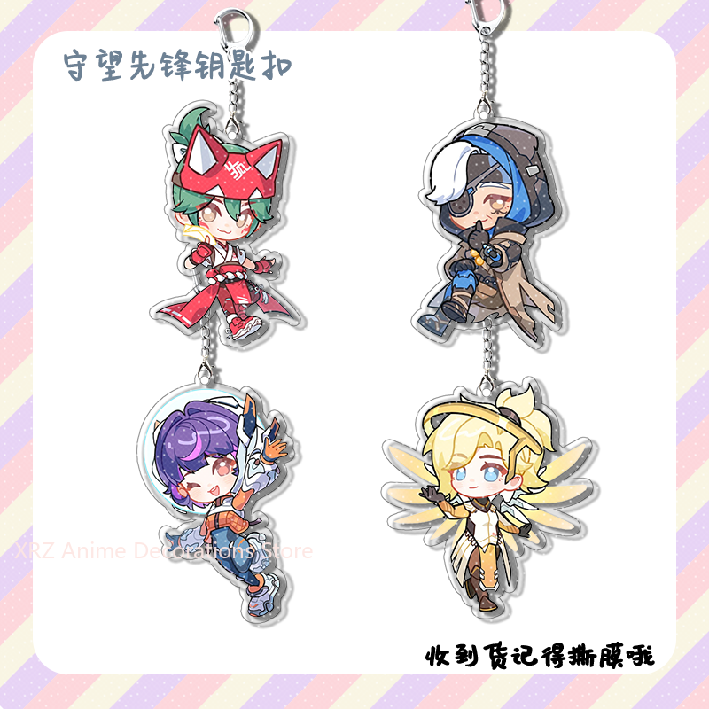 4pcs Anime Game Overwatch  Col - Women'S Keychain Accessories avaliação e preço