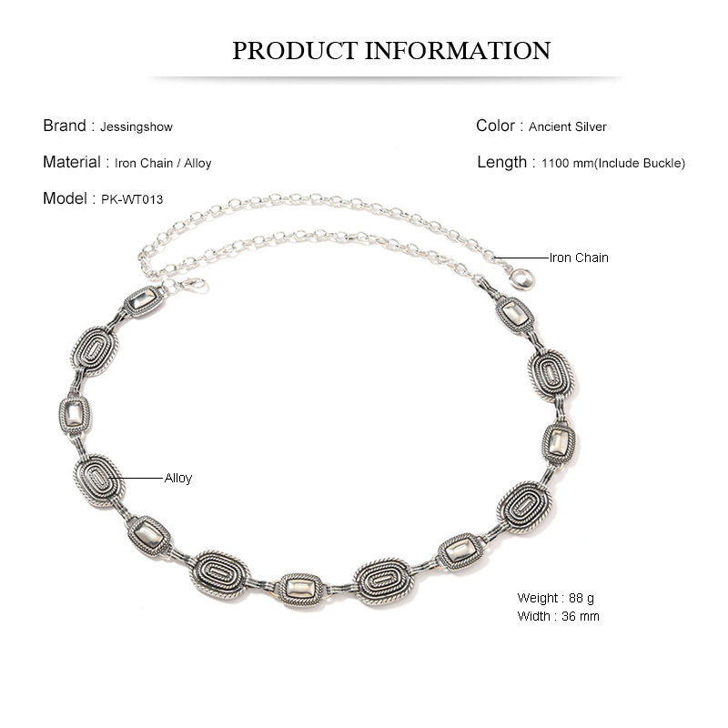 Vintage Fashion Metal Waist Ch - Women Accessories Pk avaliação e preço