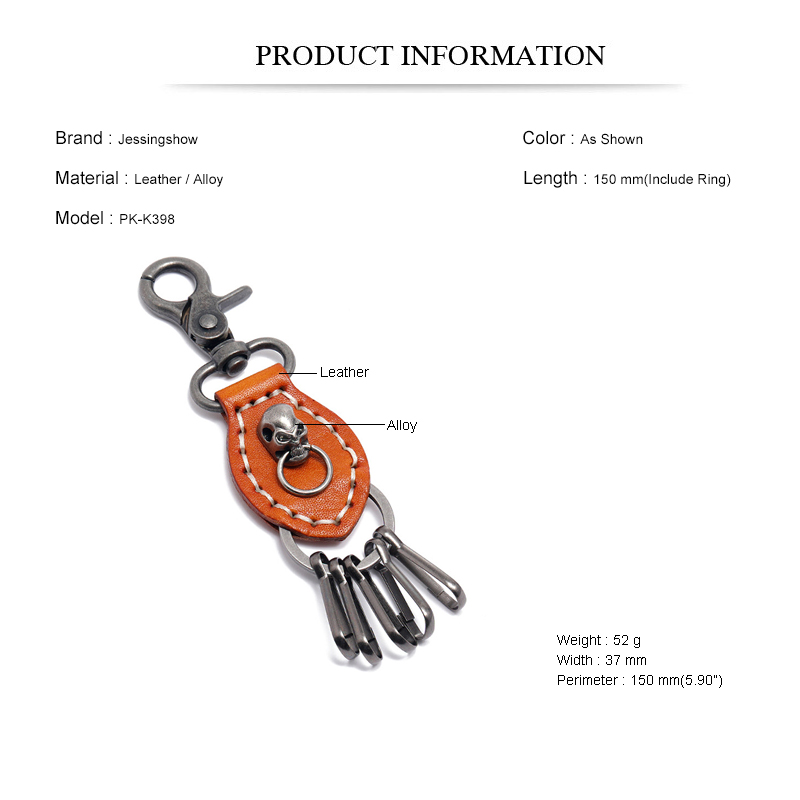 Jessingshow Leather KeyChain H - Women Accessories Pk avaliação e preço