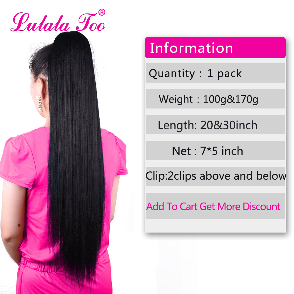 30inch Long Afro Puff Yaki Str - Hair Band Elastic avaliação e preço