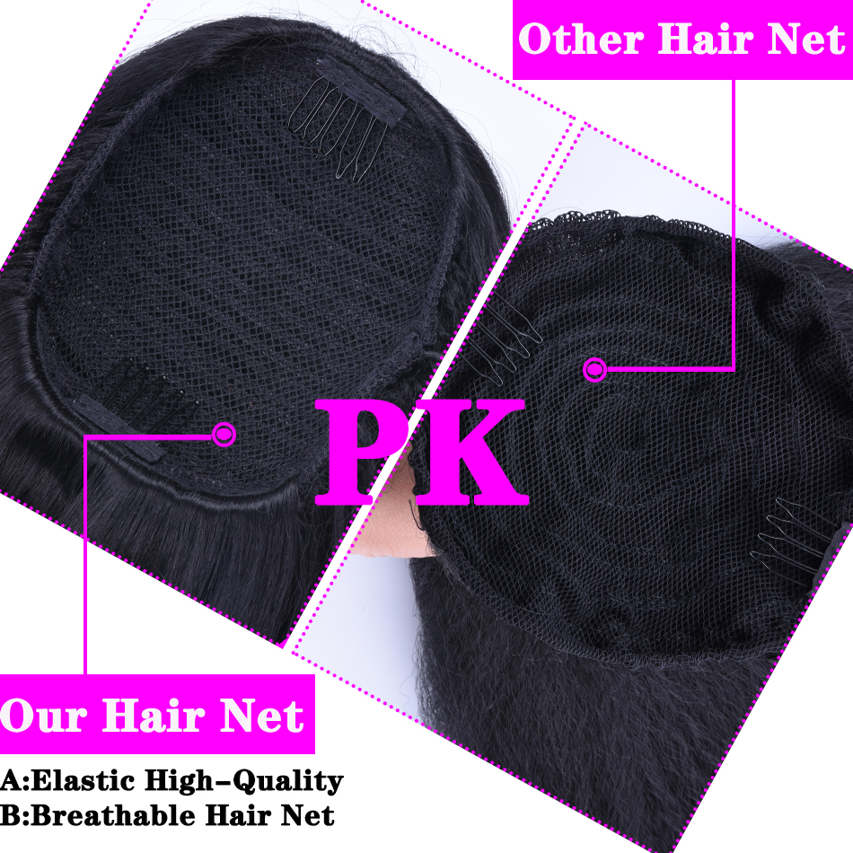 30inch Long Afro Puff Yaki Str - Hair Band Elastic avaliação e preço