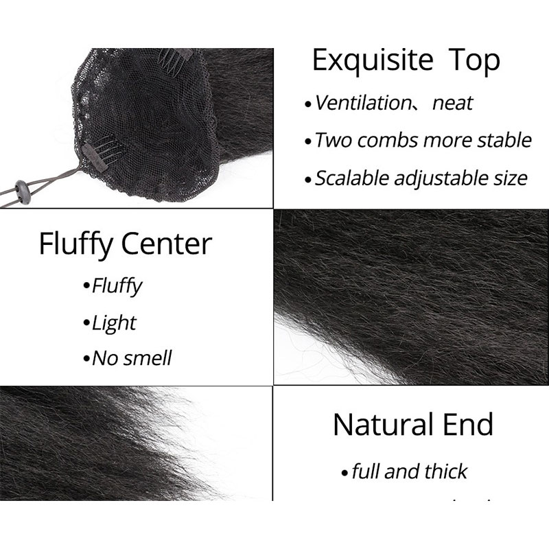 Drawstring Ponytail Hair Exten - Hair Band Elastic avaliação e preço