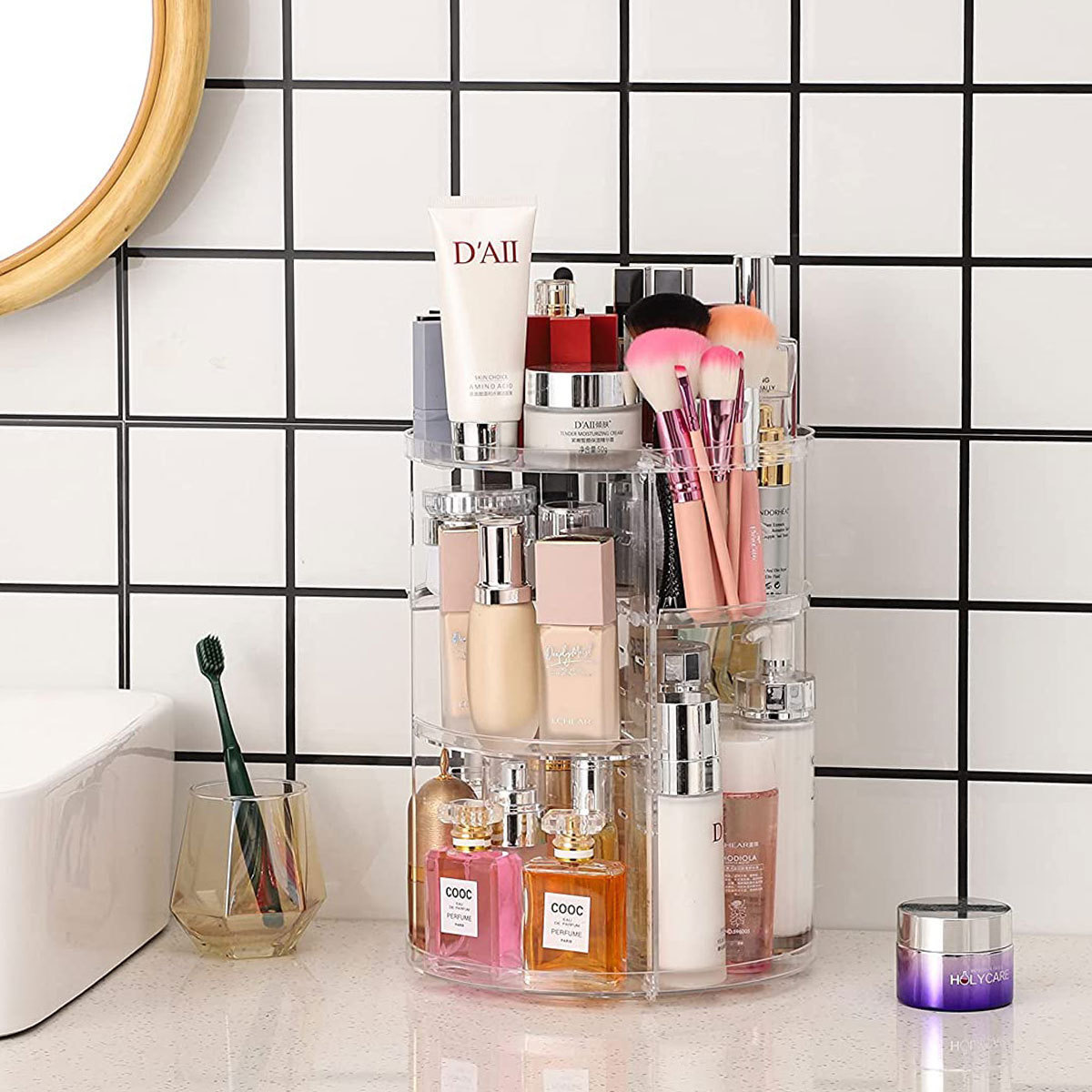 360-Degree Rotating Cosmetic S - Women Accessories List avaliação e preço