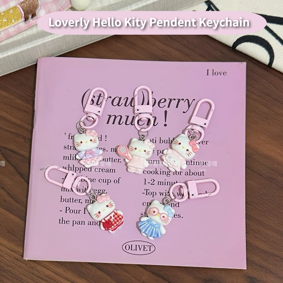 Cute Plaid Skirt Hello Kitty P - Women'S Keychain Accessories avaliação e preço