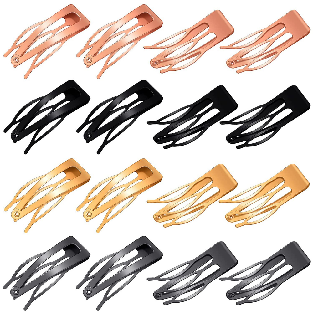 10pcs/lot Metal Snap Hair Clip - Women Accessories List avaliação e preço