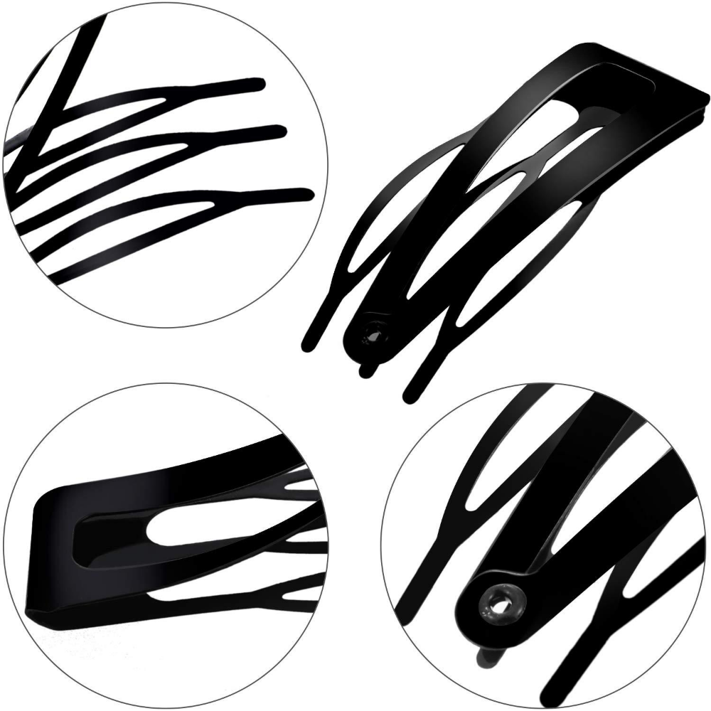 10pcs/lot Metal Snap Hair Clip - Women Accessories List avaliação e preço