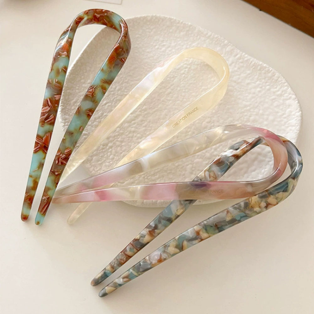 Retro U-shaped hairclip for wo - Hair Fork Stick avaliação e preço