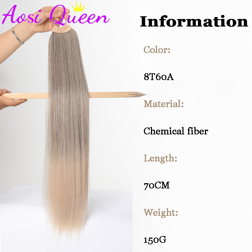 AOSI  Wig Ponytail Female 2024 - Hair Band Elastic avaliação e preço
