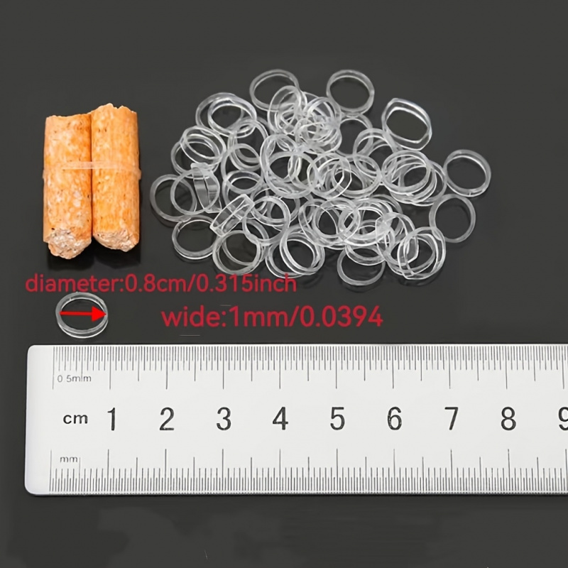500/1500pcs Silicone High-Elas - Hair Band Elastic avaliação e preço