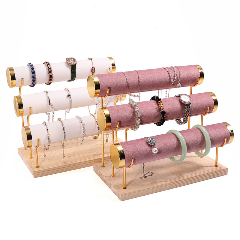 1/3-Layer Jewelry Rack Wooden  - Women Accessories Display avaliação e preço