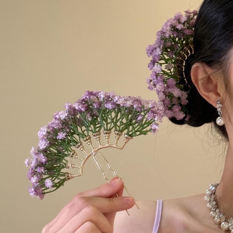 Artificial Flower Bridal Weddi - Hair Fork Stick avaliação e preço