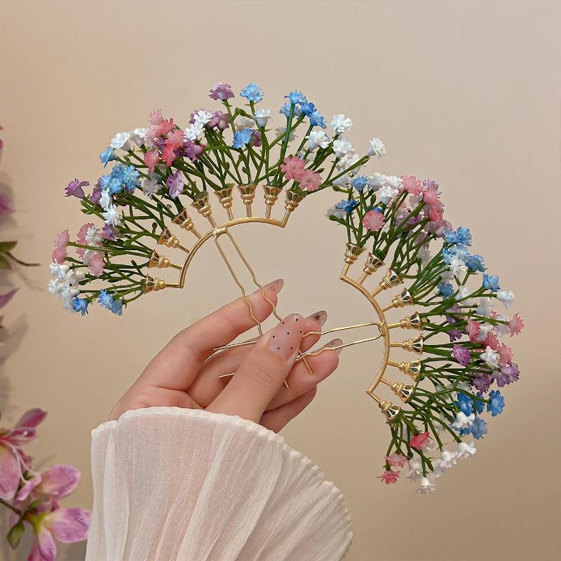Artificial Flower Bridal Weddi - Hair Fork Stick avaliação e preço