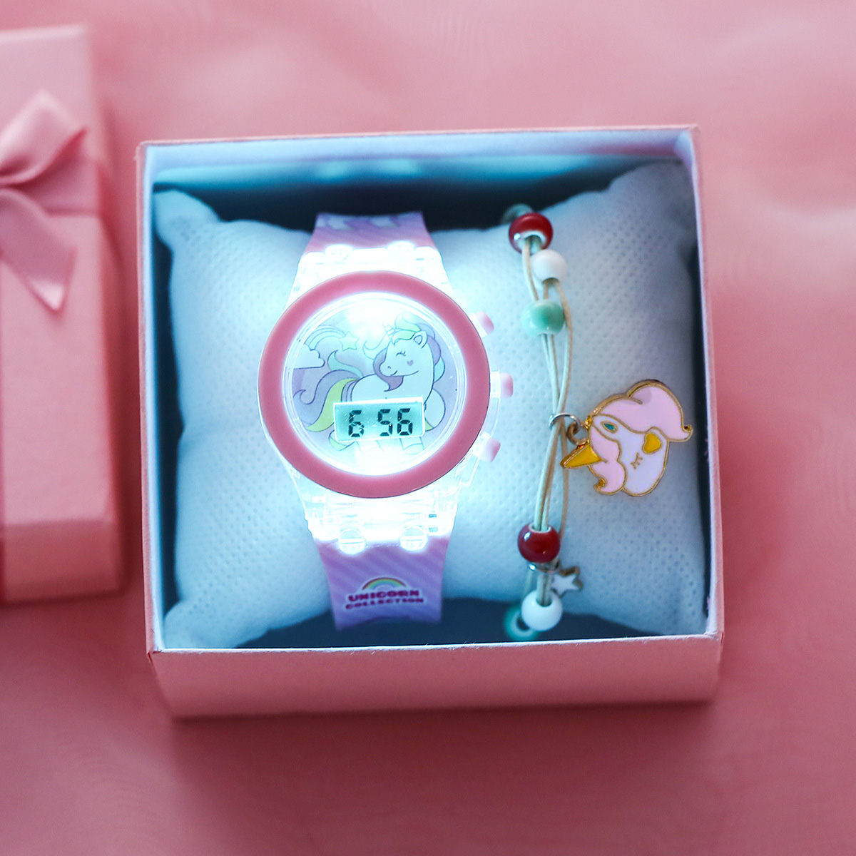 Cute Unicorn Girls Watches wit - Women Accessories Display avaliação e preço