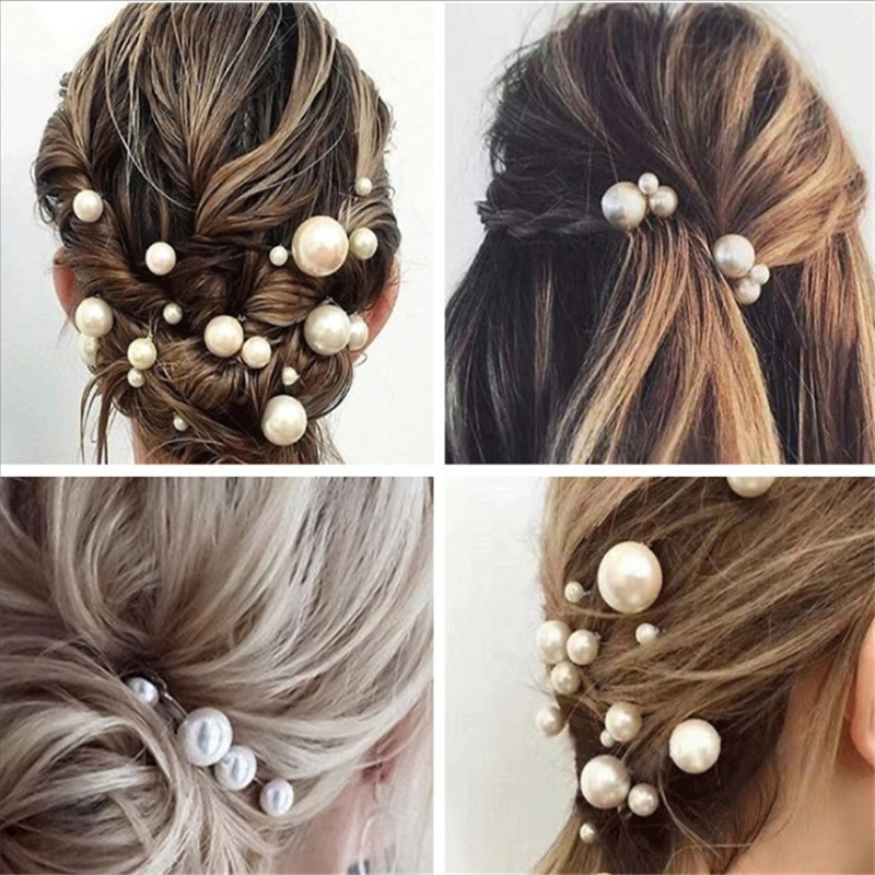 Fashion Simulated Pearl Hairpi - Hair Fork Stick avaliação e preço
