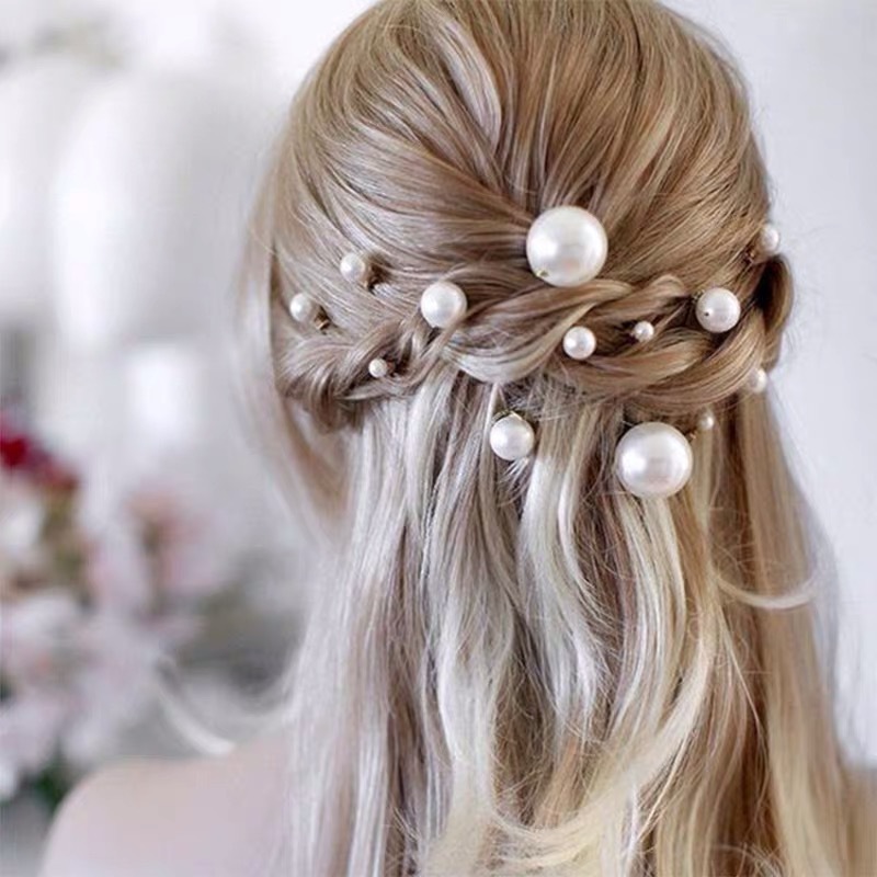 Fashion Simulated Pearl Hairpi - Hair Fork Stick avaliação e preço