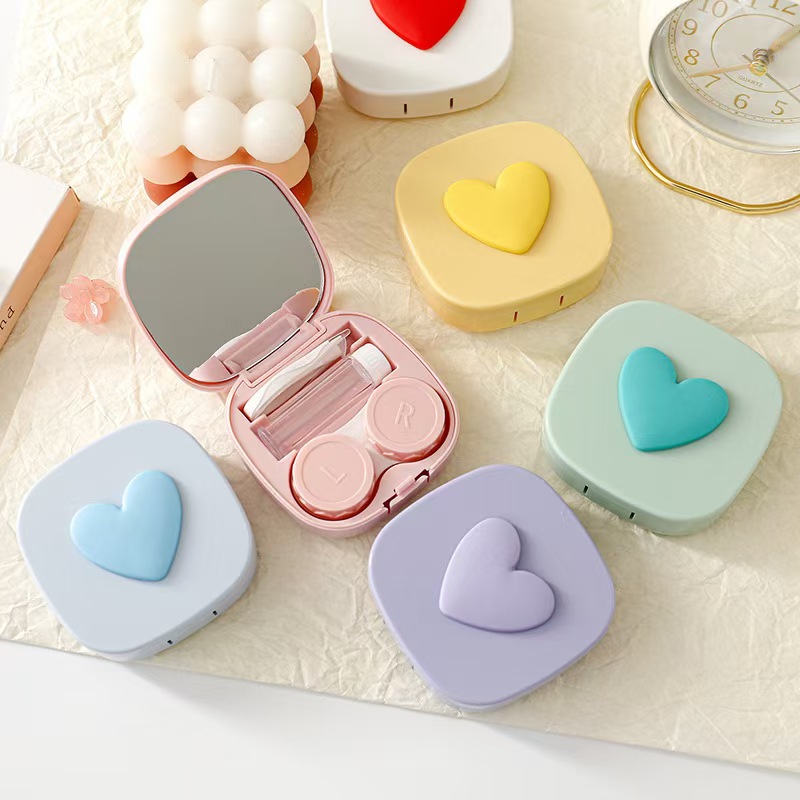 Heart Contact Lens Case with M - Women Accessories List avaliação e preço