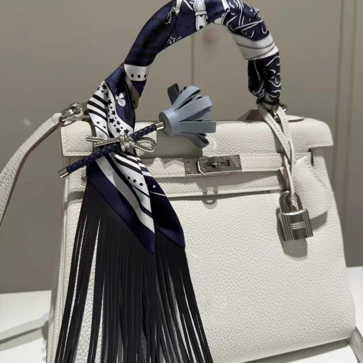 Faux Leather Fringe Tassel Sca - Women Accessories Business avaliação e preço
