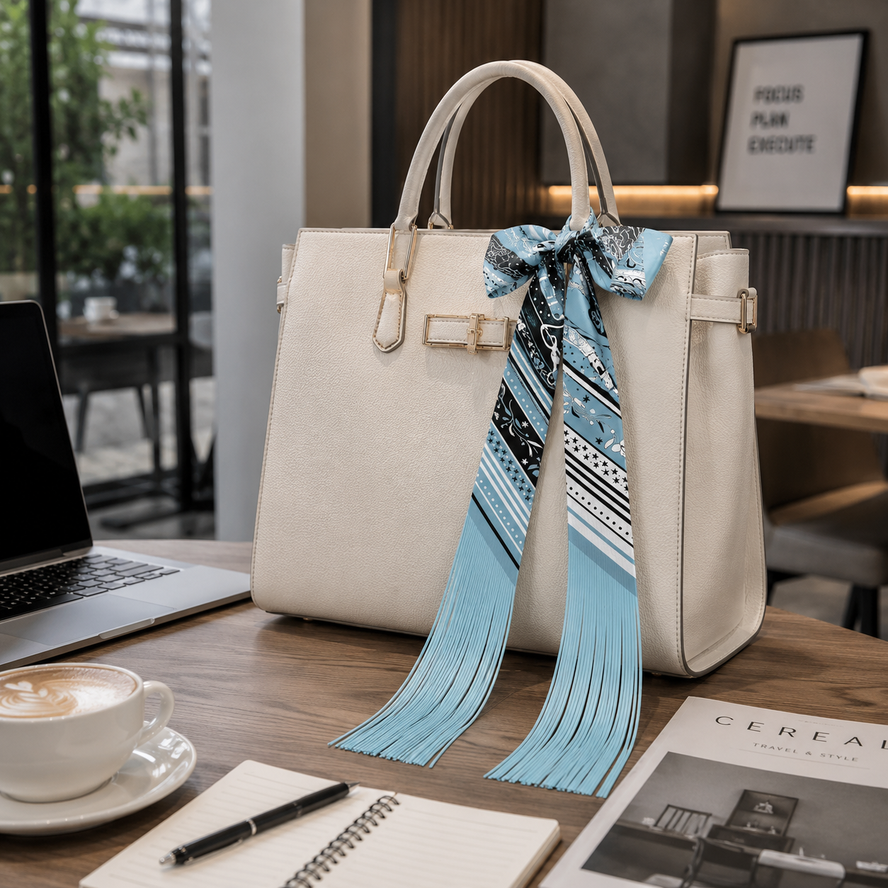Faux Leather Fringe Tassel Sca - Women Accessories Business avaliação e preço