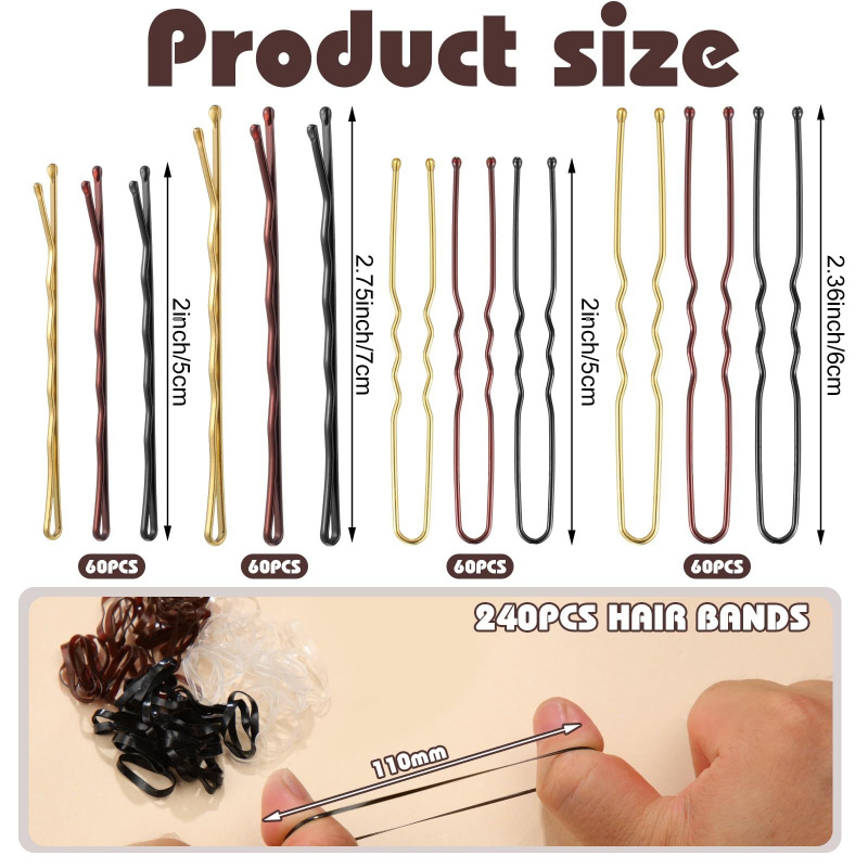 480Pcs Per Box Hair Styling Ac - Hair Band Elastic avaliação e preço