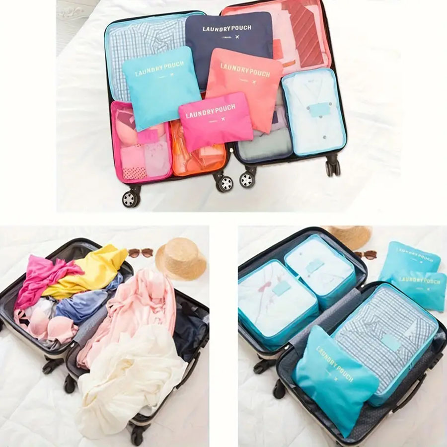 6pcs Travel Organizer Storage  - Women Accessories List avaliação e preço