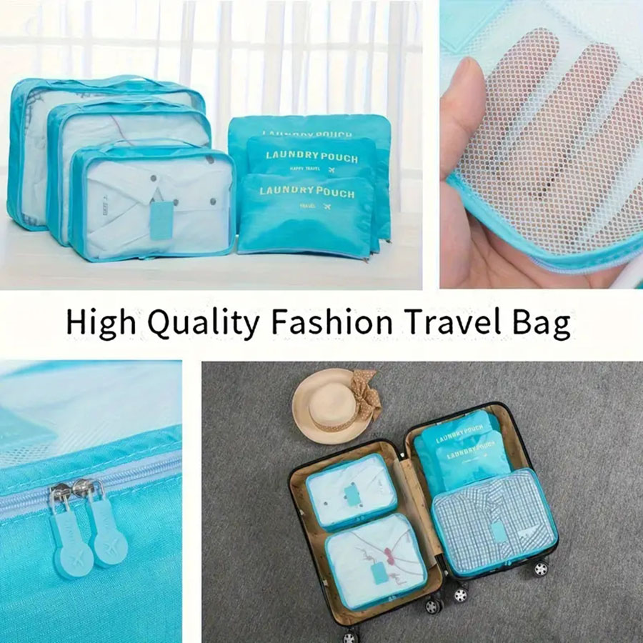 6pcs Travel Organizer Storage  - Women Accessories List avaliação e preço