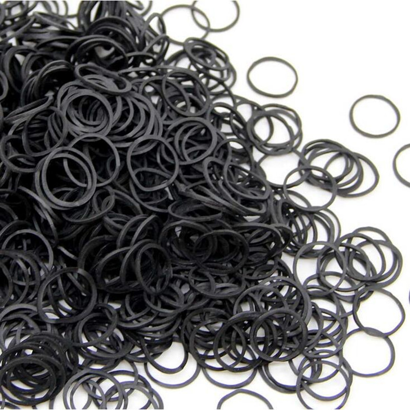 Mini Rubber Bands black Elasti - Hair Band Elastic avaliação e preço