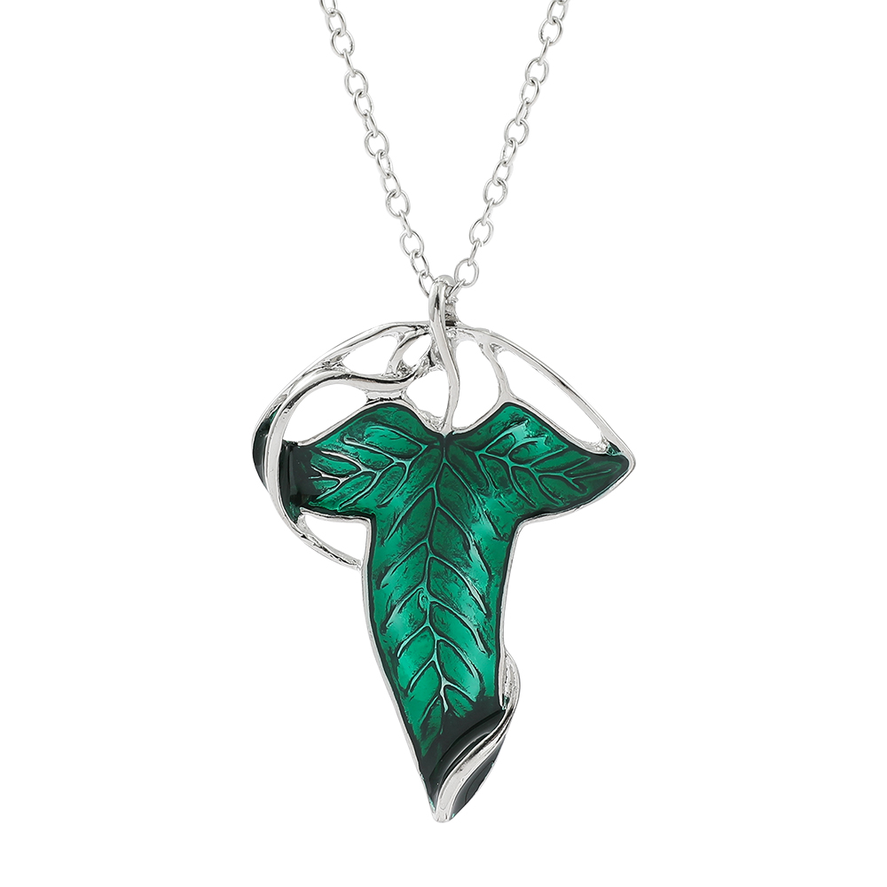 Vintage Green Leaf Pendant Nec - Women'S Vintage Accessories avaliação e preço