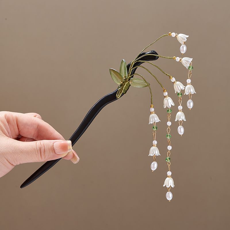Wooden Flower Hairpin Vintage  - Hair Fork Stick avaliação e preço