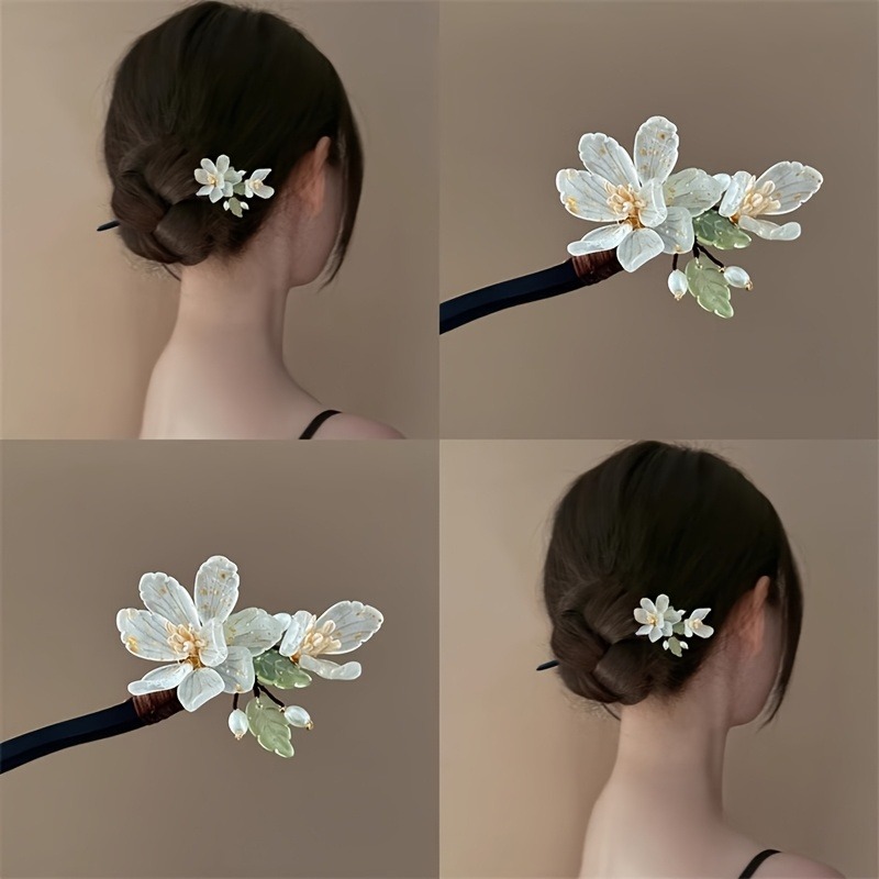 1PC New Chinese Magnolia Flowe - Hair Fork Stick avaliação e preço