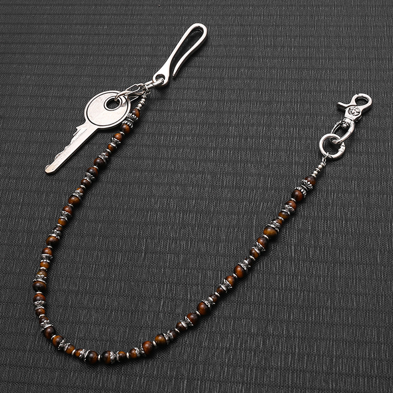 Hip Hop Punk Tiger Eye Beaded  - Women Accessories Pk avaliação e preço