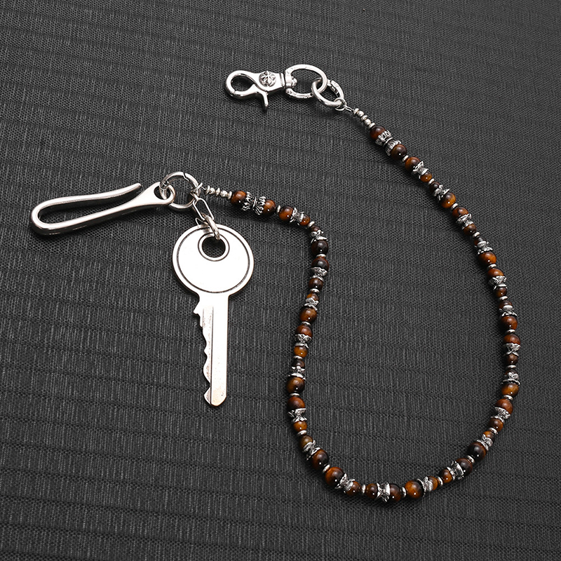 Hip Hop Punk Tiger Eye Beaded  - Women Accessories Pk avaliação e preço