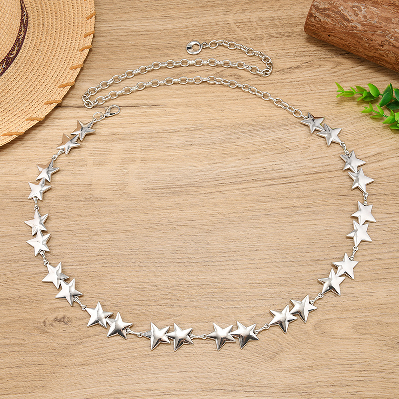 New Alloy Five-Point Star Wais - Women Accessories Pk avaliação e preço