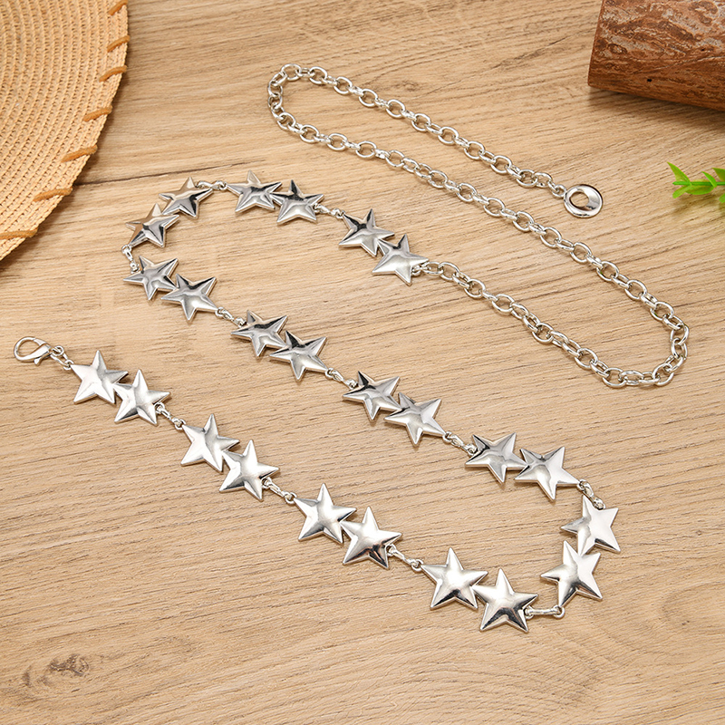 New Alloy Five-Point Star Wais - Women Accessories Pk avaliação e preço