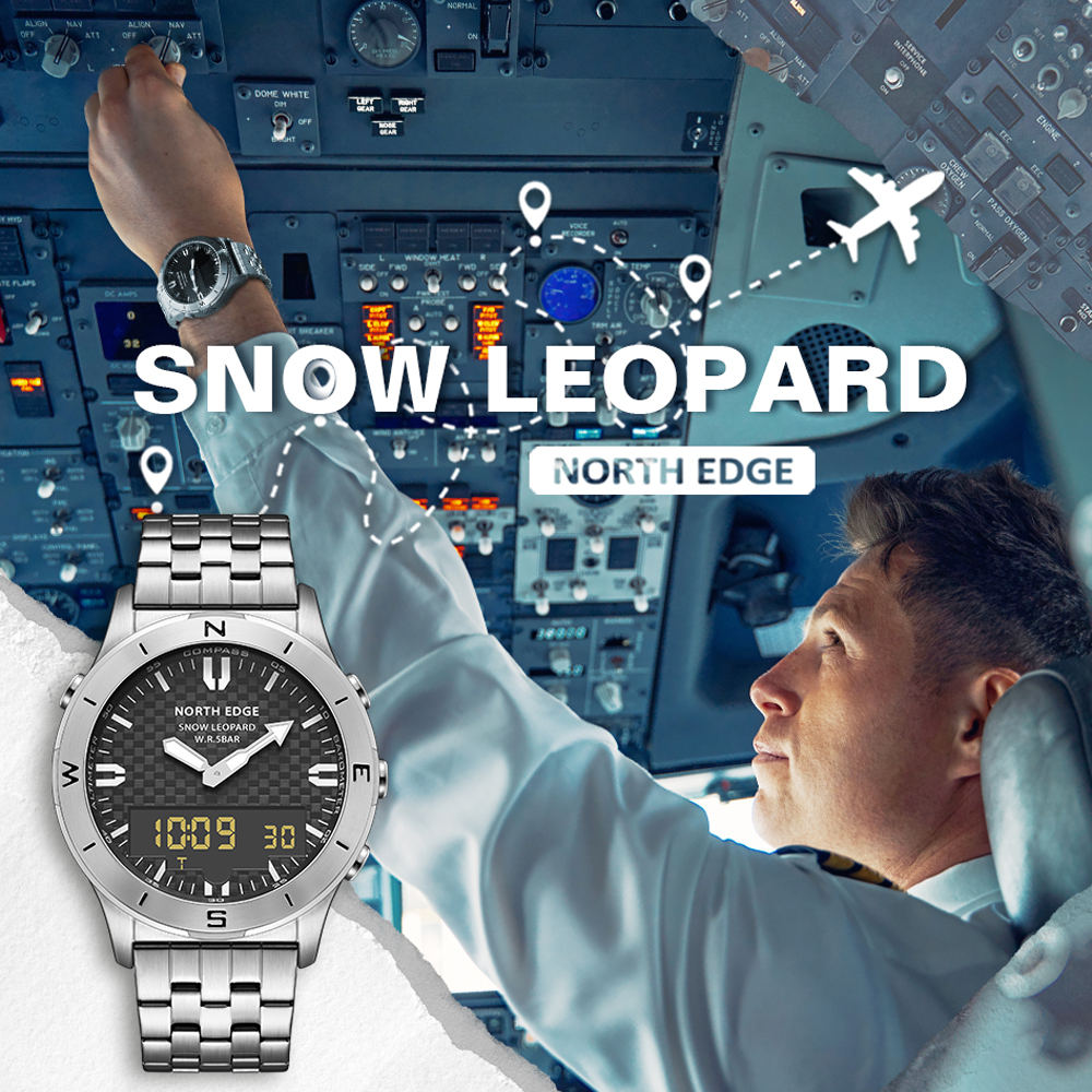 NORTH EDGE Men's Digital Watch - Women Accessories Display avaliação e preço