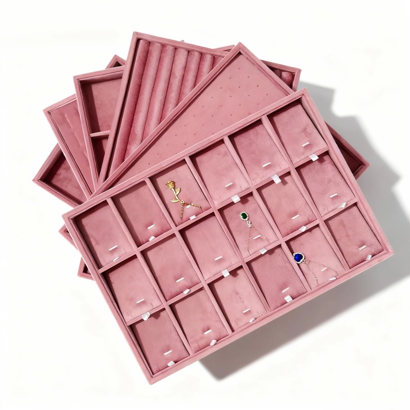 Velvet Jewelry Organizer Trays - Women Accessories List avaliação e preço