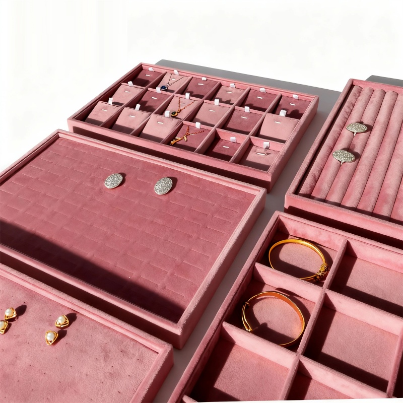Velvet Jewelry Organizer Trays - Women Accessories List avaliação e preço