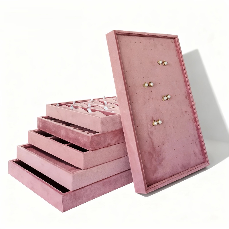Velvet Jewelry Organizer Trays - Women Accessories List avaliação e preço