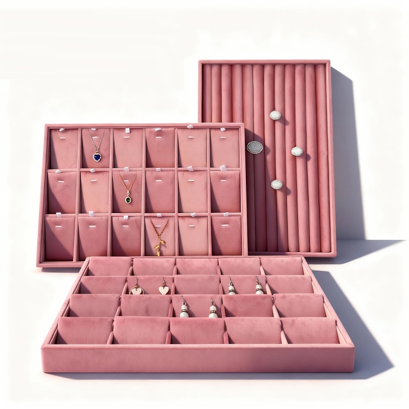 Velvet Jewelry Organizer Trays - Women Accessories List avaliação e preço
