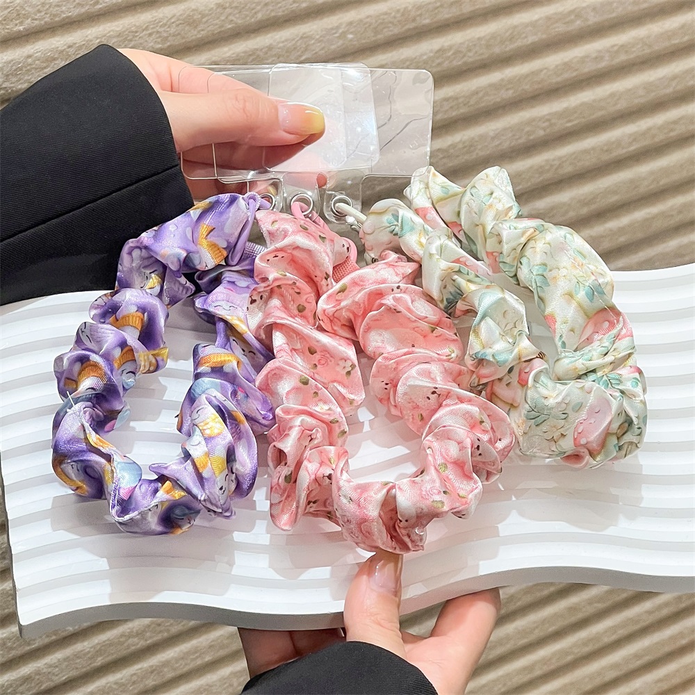 Women Silk Satin Scrunchies Un - Women'S Keychain Accessories avaliação e preço