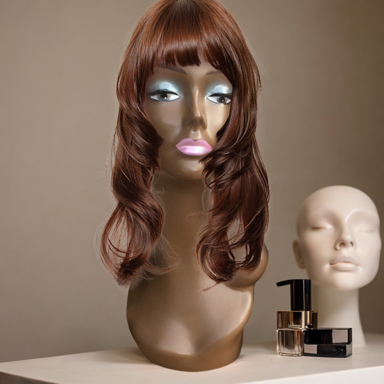 Woman Mannequin Head with Shou - Women Accessories Display avaliação e preço
