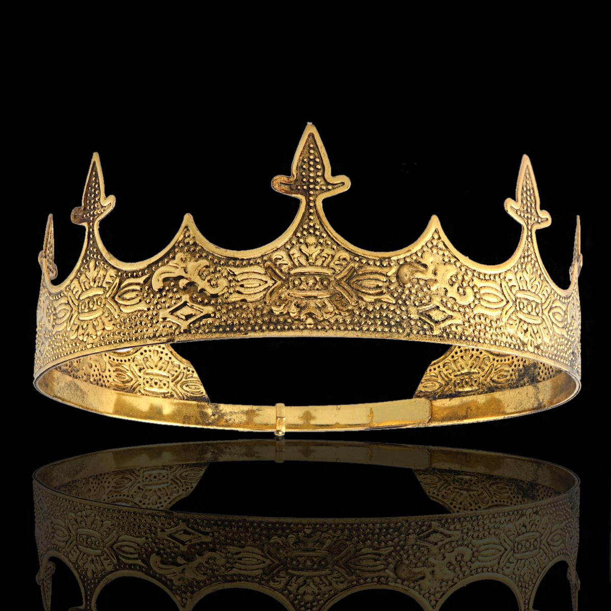 Tiara Vintage Gold King Crown  - Women'S Vintage Accessories avaliação e preço
