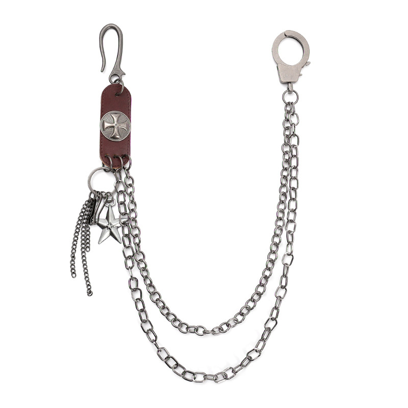 Punk Steet Cowhide Keychains C - Women Accessories Pk avaliação e preço