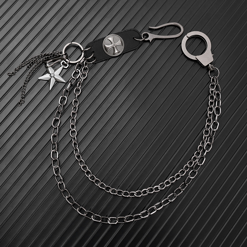 Punk Steet Cowhide Keychains C - Women Accessories Pk avaliação e preço