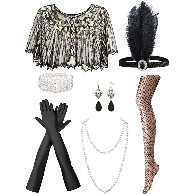 1920s Accessories Set for Wome - Women'S Vintage Accessories avaliação e preço