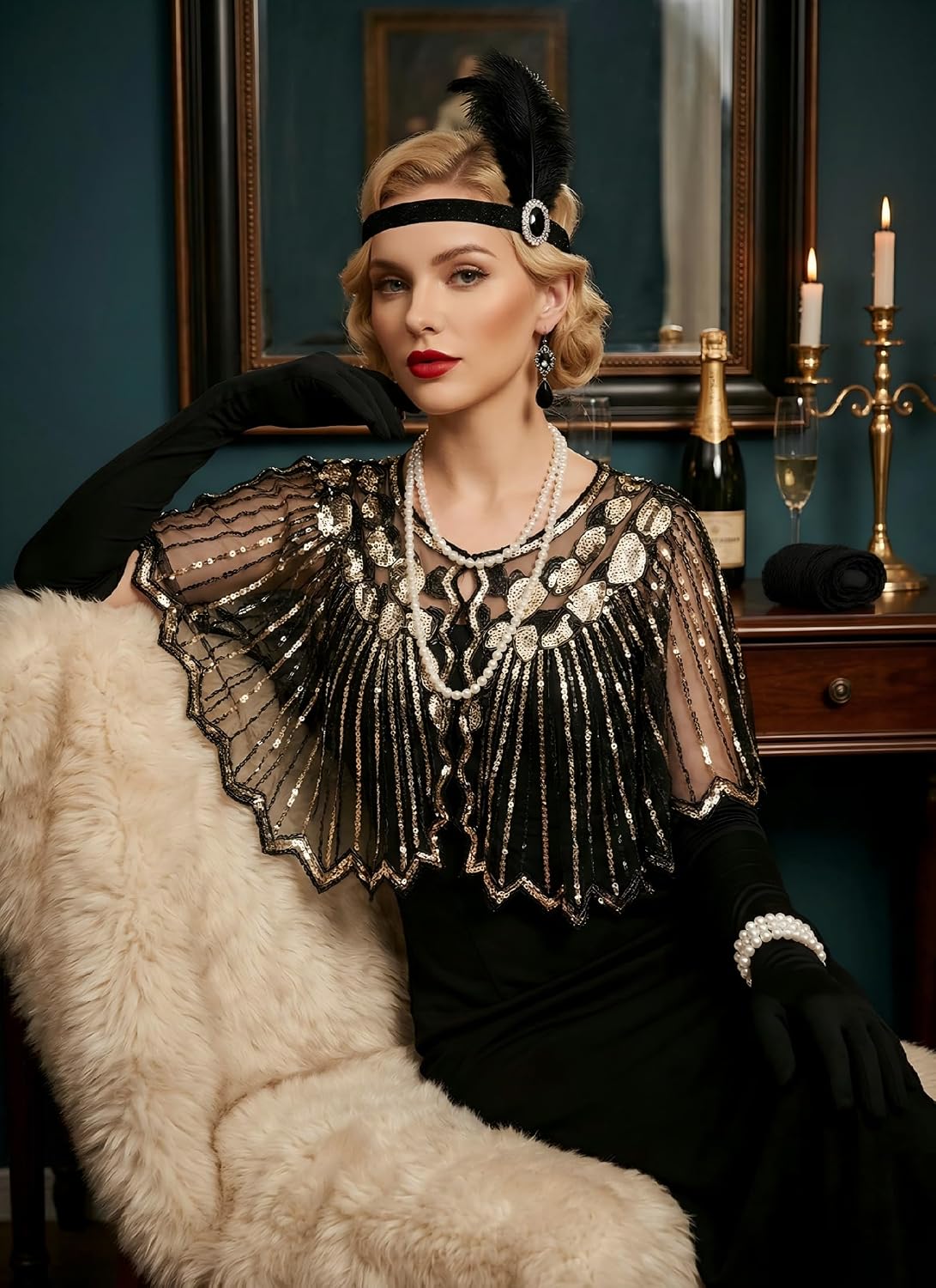 1920s Accessories Set for Wome - Women'S Vintage Accessories avaliação e preço