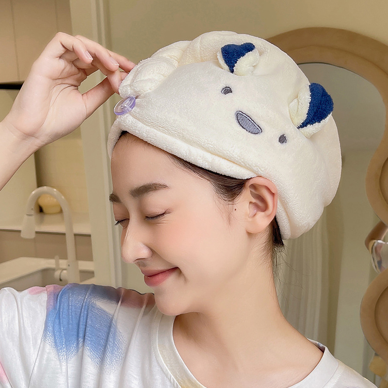 Hair Towel Cartoon Cute Absorb - Hair Band Elastic avaliação e preço