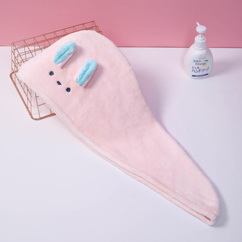 Hair Towel Cartoon Cute Absorb - Hair Band Elastic avaliação e preço