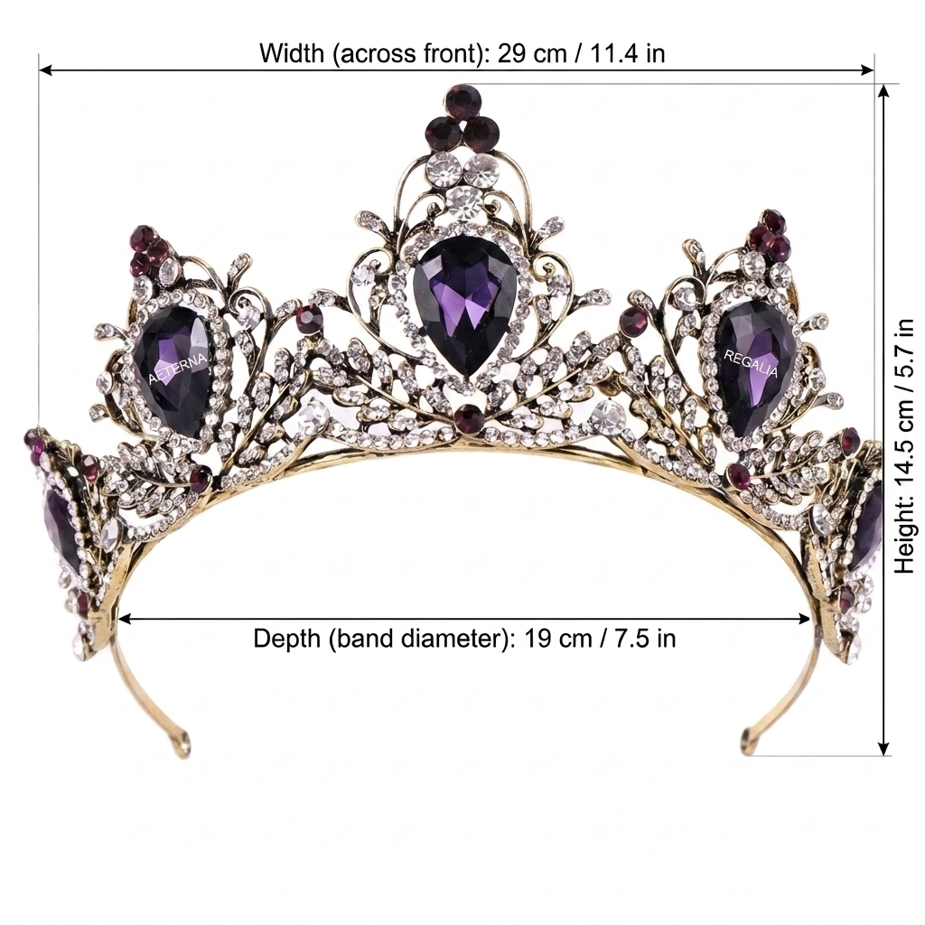 Crown Headpiece Lightweight Ba - Women'S Vintage Accessories avaliação e preço