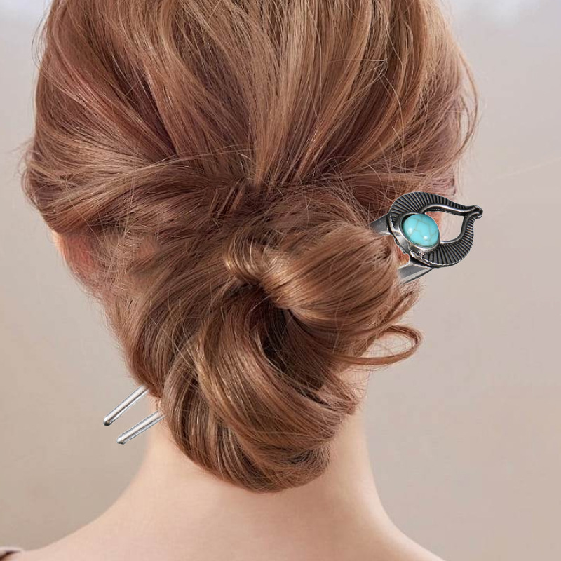 Egypt Turquoise U Shape Hair F - Hair Fork Stick avaliação e preço